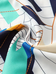 Geometric Print Men's Long Sleeve Shirt