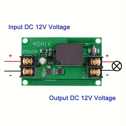 DC 12V 40A Relay Remote Control Switch 433Mhz