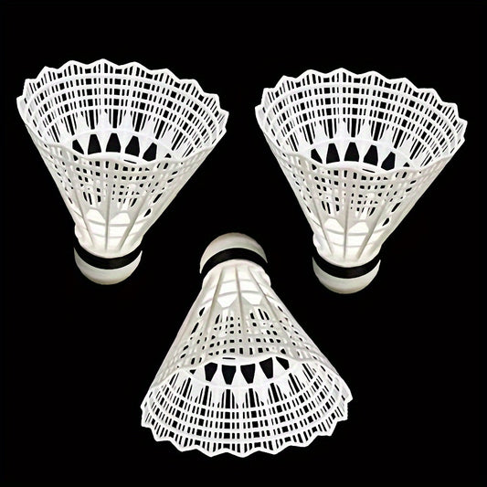 3pcs Nylon Badminton Shuttlecocks for Training - Durable Windproof Replacement