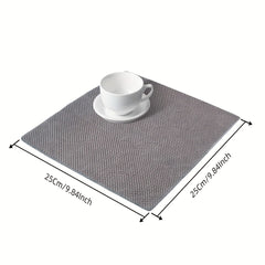 10pcs Waffle Square Plaid Dish Cloths Soft Absorbent Towels