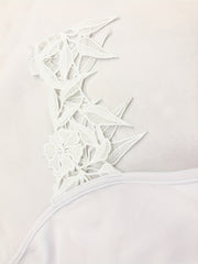  Lace Strap Stretch Cami Dress