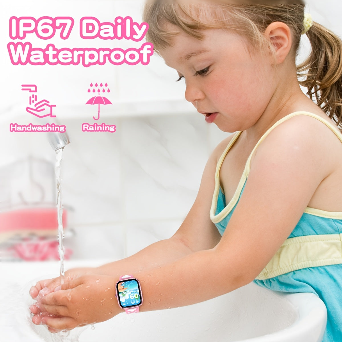 Kids Smartwatch with Wireless Calls & Messages, Educational Games, Alarm Clock