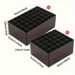 Plastic Marker Base Desktop Storage Box Finishing Pen Holder 30-40 Slots