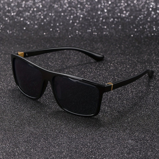 Square Frame Sunglasses Mod Metal Decor Glasses UV400