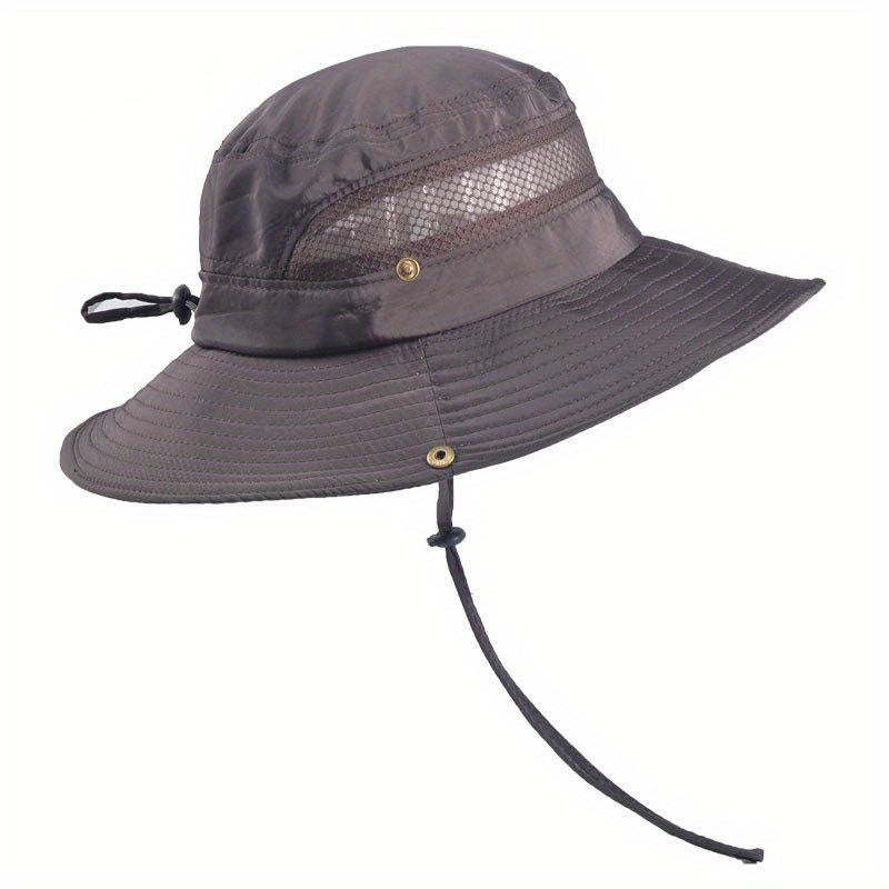Wide Brim Sun Hat UV Protection Outdoor Bucket Hat Unisex Boonie Hats