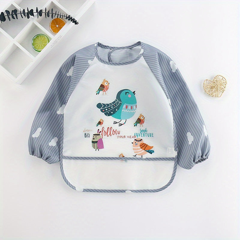 Baby Smock Long sleeved Waterproof Bib