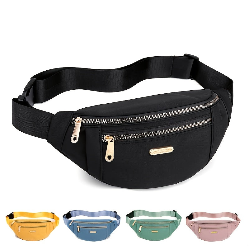 Women's Zipper Fanny Pack with Adjustable Strap