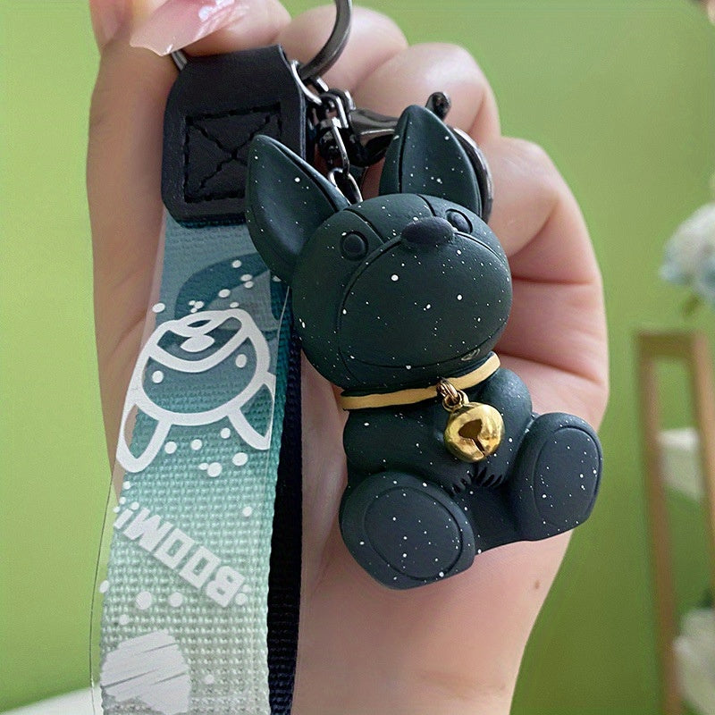 Changing Fang Puppy Keychain Schoolbag Pendant Doll Couple Car Keychain