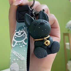 Changing Fang Puppy Keychain Schoolbag Pendant Doll Couple Car Keychain