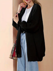  Casual Sweater Women's Plus Knit Cardigan
