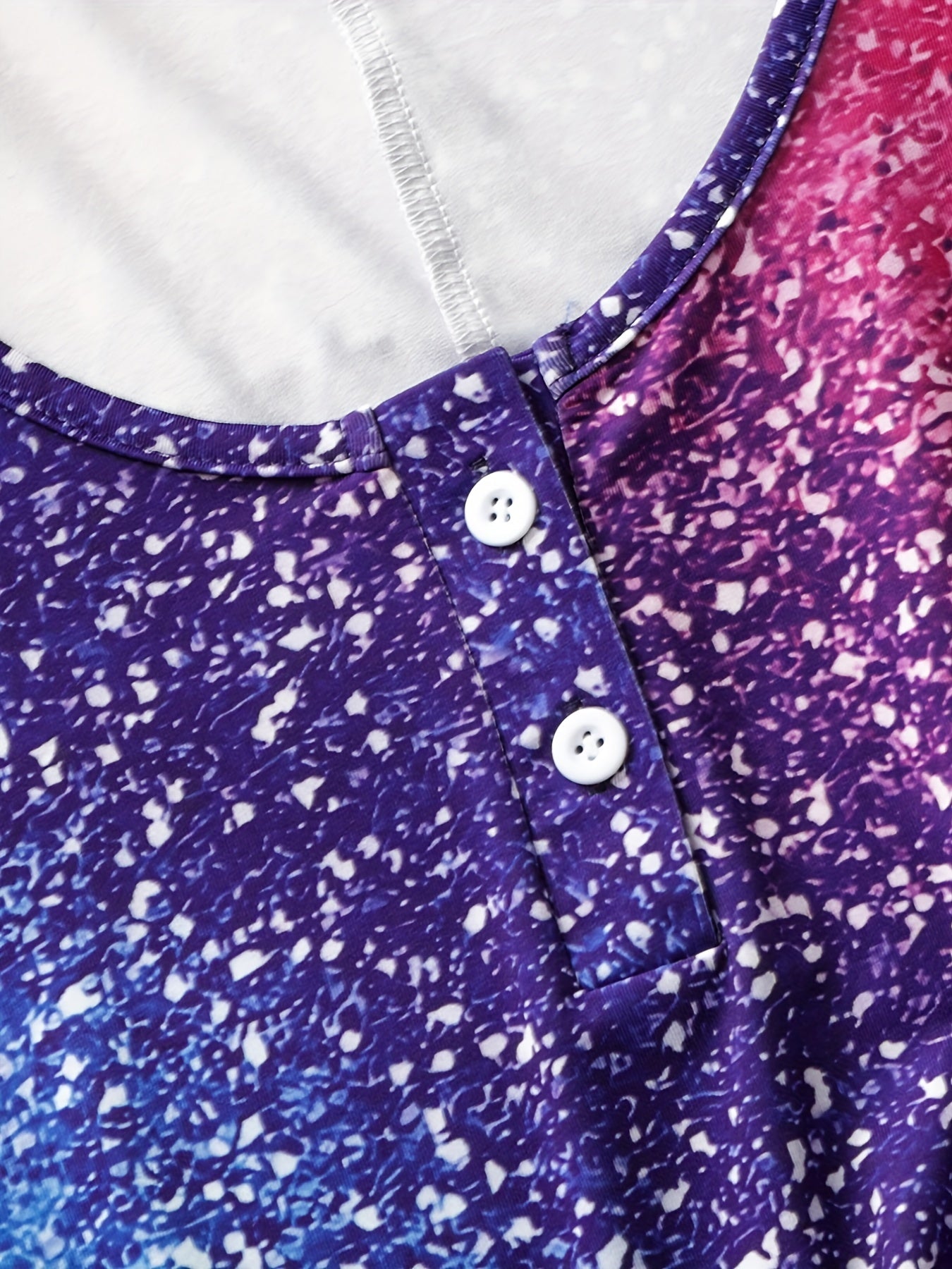  Ombre Starry Sky Print Tank Top