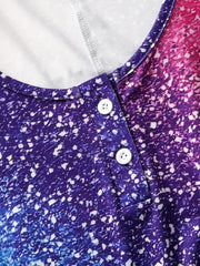  Ombre Starry Sky Print Tank Top