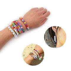 100pcs Acrylic Square Happy Face Beads for Jewelry Making DIY