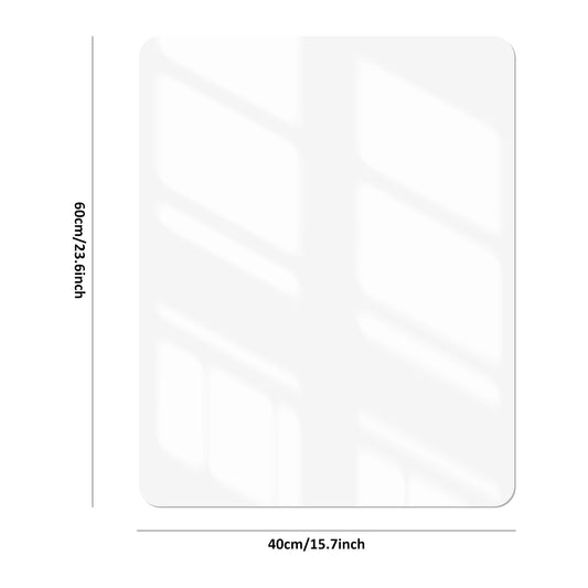 Clear Desk Pad Protector Mat - 1.5mm Thick PVC - Oilproof, Waterproof