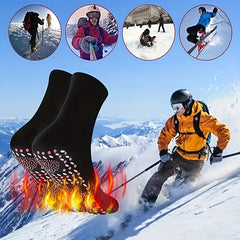Self Heating Foot Warm Socks Comfortable Breathable Heat Cycle Cold Resistant