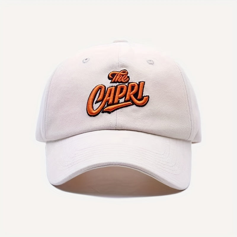 Letter Embroidery Classic Baseball Cap Unisex Adjustable Sun Hat