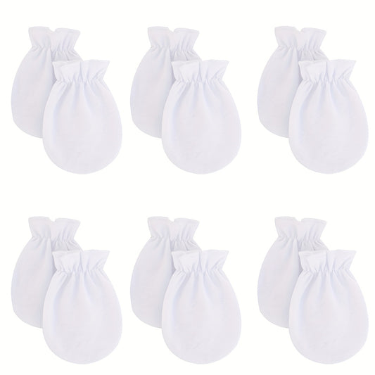 6pcs Toddler Baby Casual Thermal Mittens for Autumn and Spring