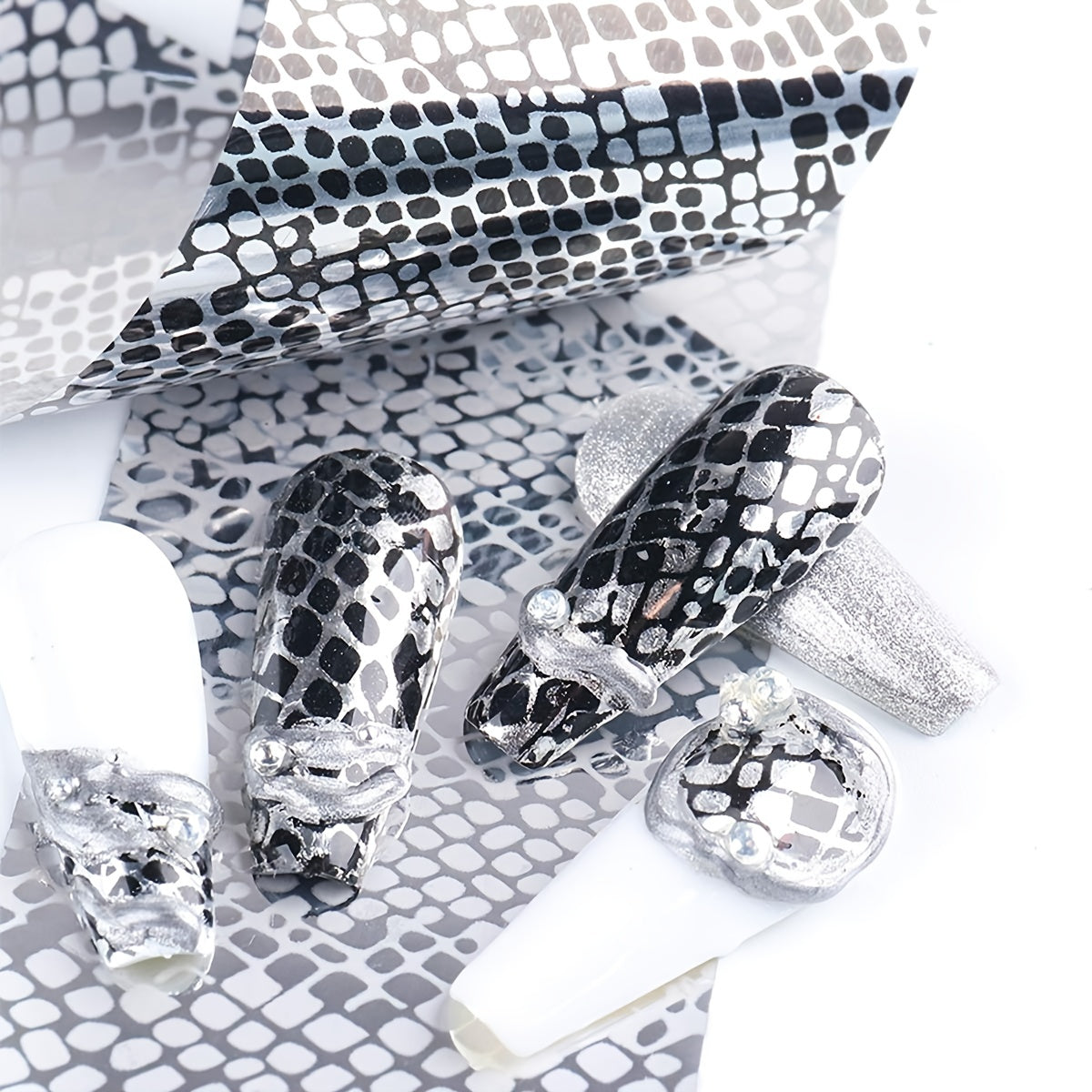 10 Sheets Leopard Nail Foils For Nail Art Decoration