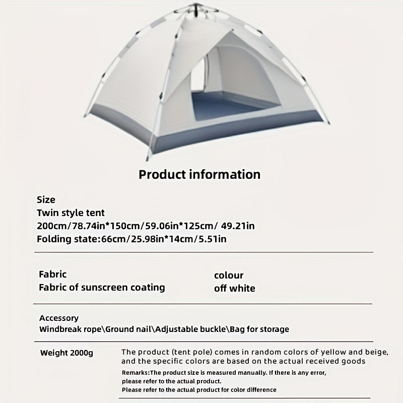 Waterproof Twin Style Tent for Outdoor Hiking Camping