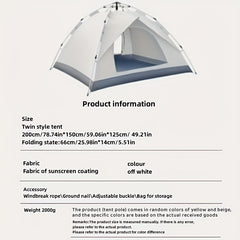 Waterproof Twin Style Tent for Outdoor Hiking Camping