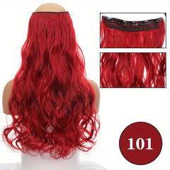 Long Curly Clip-In Hair Extension Seamless Double Weft 5 Clips