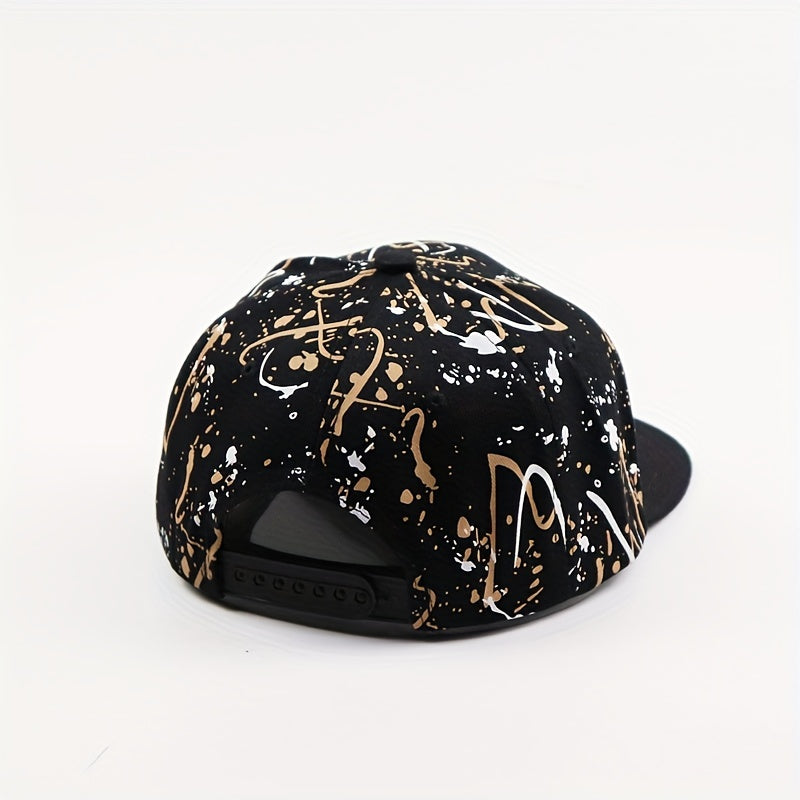Letter Pattern Street Dance Hip hop Hat Flat Baseball Cap
