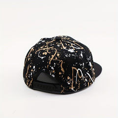 Letter Pattern Street Dance Hip hop Hat Flat Baseball Cap