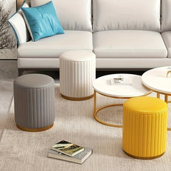 Light Tea Table Stool Italian Makeup Round Stool Small Household Footrest Stool