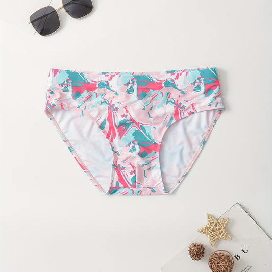 Men's Colorful Pattern Quick Drying Swim Shorts for Beach Pool