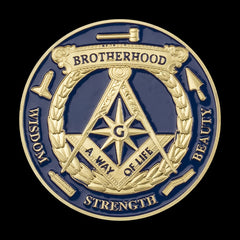 Ancient Bronze Coin Souvenir Masonic Brotherhood Collectible Gift