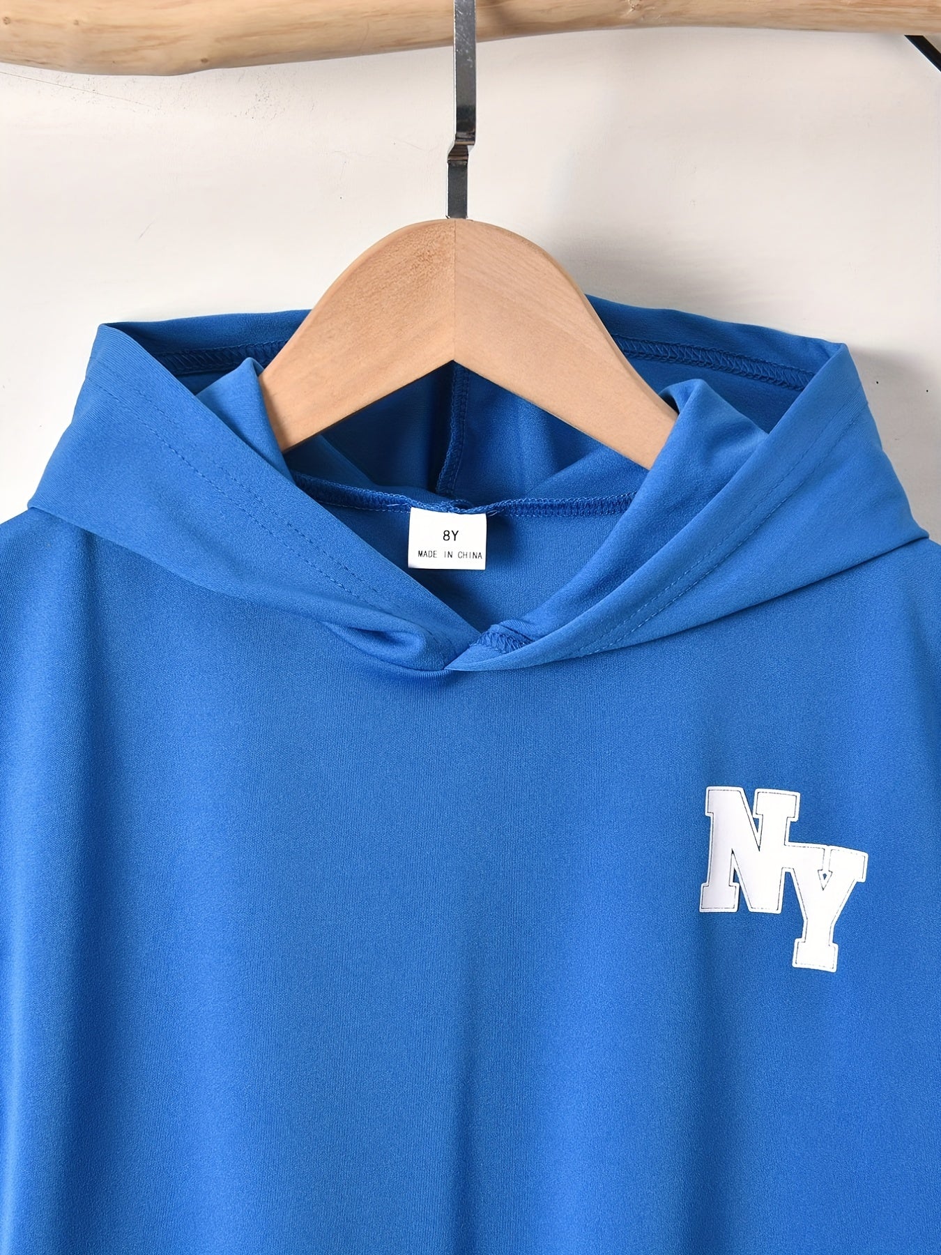 Boys NY Outfit Hooded Tank Top & Shorts Set for Summer