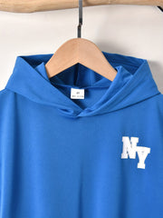 Boys NY Outfit Hooded Tank Top & Shorts Set for Summer