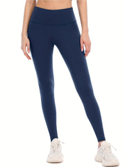 High Elastic Sports Pants Butt Lifting Running Yoga Leggings With Pocket