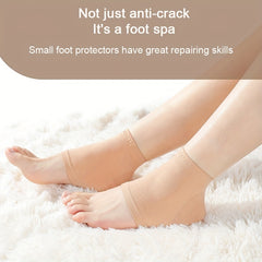 2pcs Silicone Heel Socks Anti Crack Moisturizing Insoles Unisex Foot Care