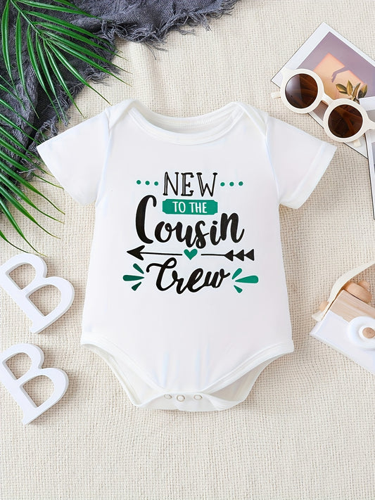 Cousin Crew Short Sleeve Onesie for Baby Boys and Girls