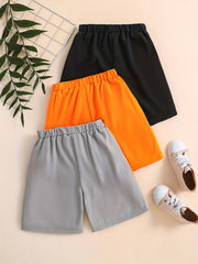 3pcs Boys Comfortable Quick Drying Shorts for Summer