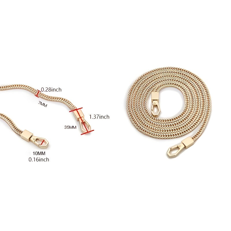 Iron Flat Chain Shoulder Bag Purse Chain Straps Accessories