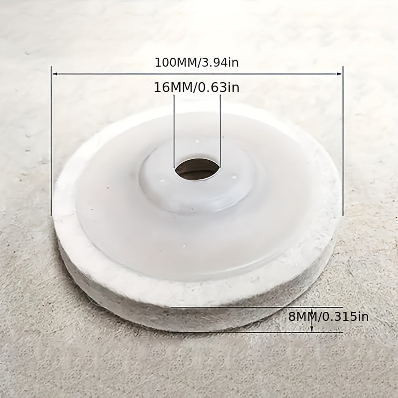 10pcs Wool Polishing Wheel Buffing Wheels Felt Grinding Pad