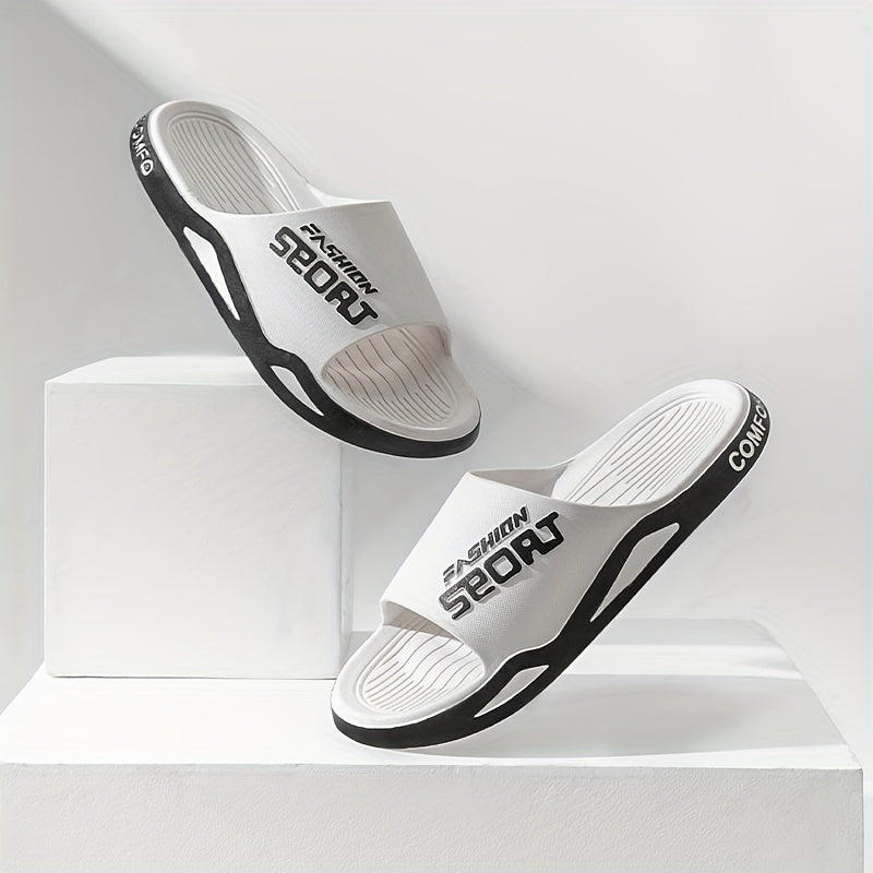 Men's Non Slip Slides Lightweight Slippers for Indoor Outdoor