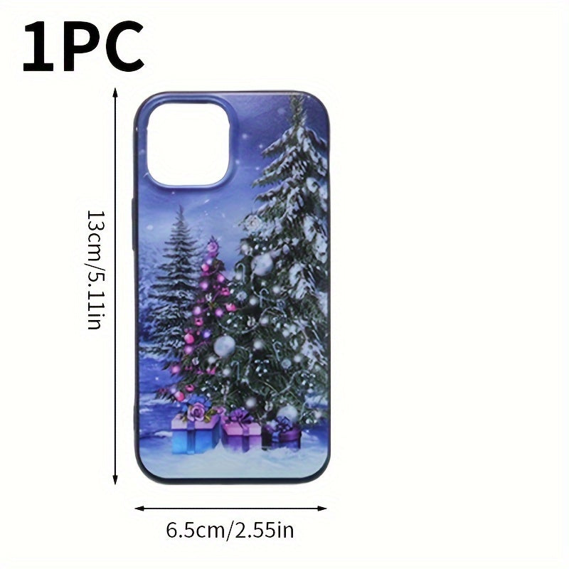 Christmas Tree Print Protective Phone Case For IPhone - Drop Proof Durable Cover