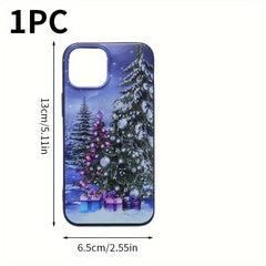 Christmas Tree Print Protective Phone Case For IPhone - Drop Proof Durable Cover