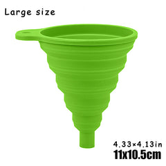 Large Car Engine Funnel Universal Silicone Liquid Funnel Foldable Portable