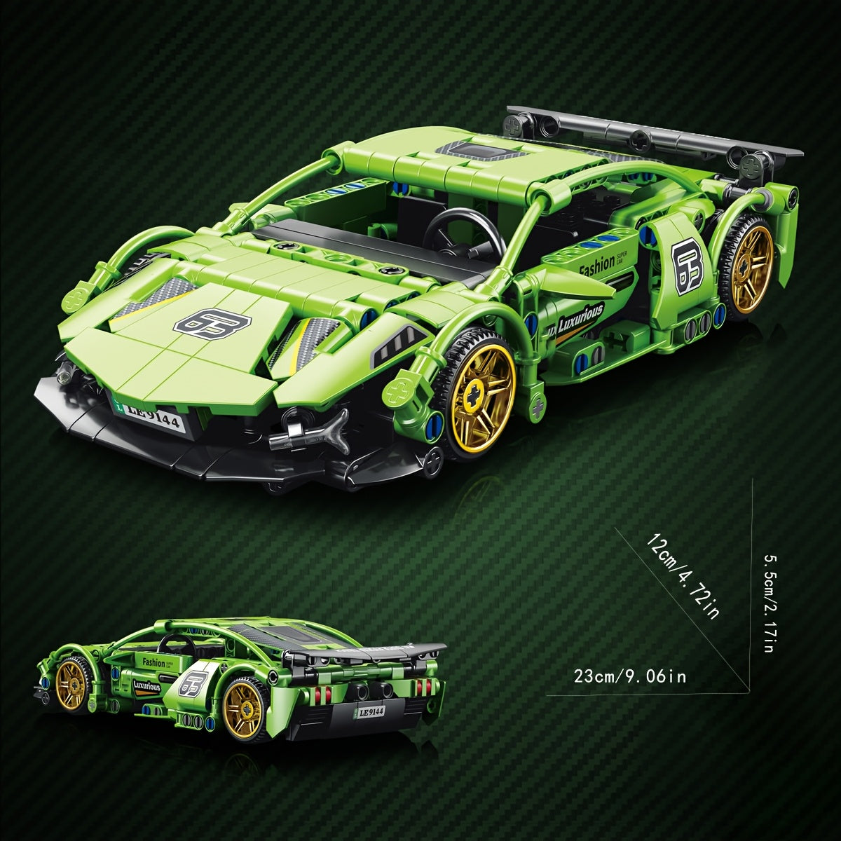 6020 Edition Supercar DIY Mechanical Assembly Kit