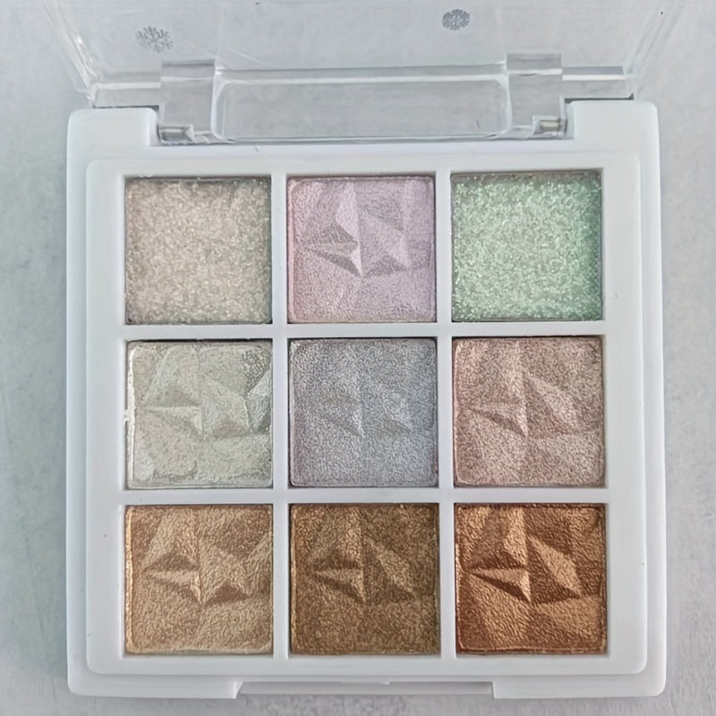 9-Shade Eyeshadow Palette with Shimmer Matte and Pearl Finishes