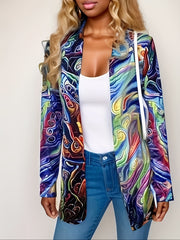  Animal Print Long Sleeve Cardigan