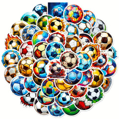 50pcs Football Graffiti Stickers for Desktop Stationery Bicycle