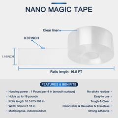 Nano Magic Double Sided Tape - 2mm Thickness