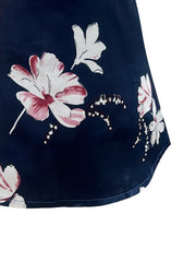 Floral Print Nightdress Crew Neck Sleep Dress Women's Sleepwear
