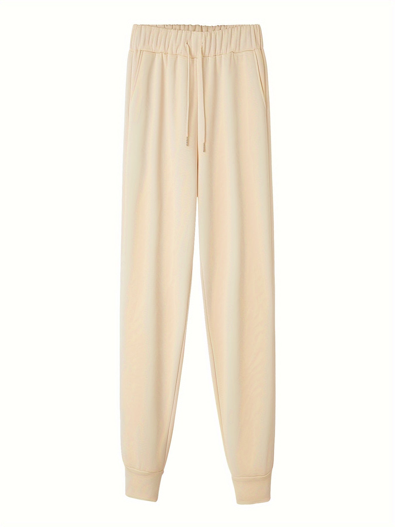 Women's Plus Size Solid Casual Pants with Fleece Liner