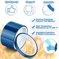 4pcs Heat Resistant Tapes Sublimation Adhesive Tape Phone Repair Pack Tie